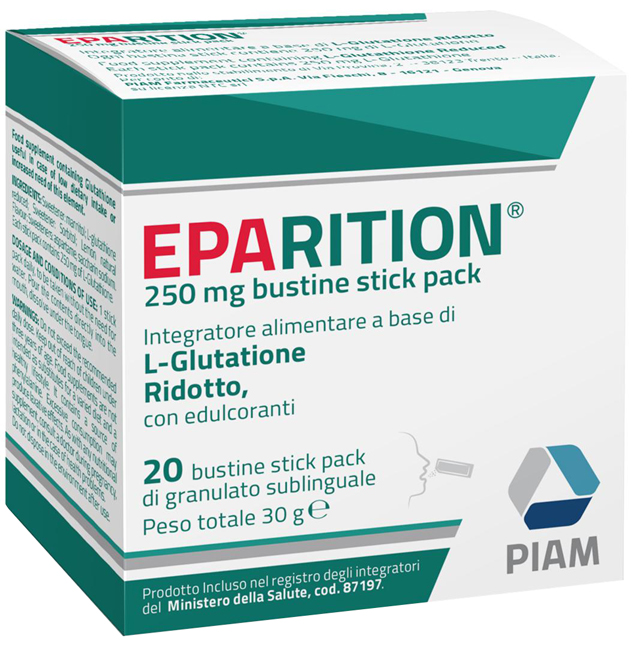 EPARITION 20 BUSTINE STICK PACK DA 250 MG DI GRANULATO SUBLINGUALE - Farmacia Sant Anna SAS del Dott. Mariani Federigo