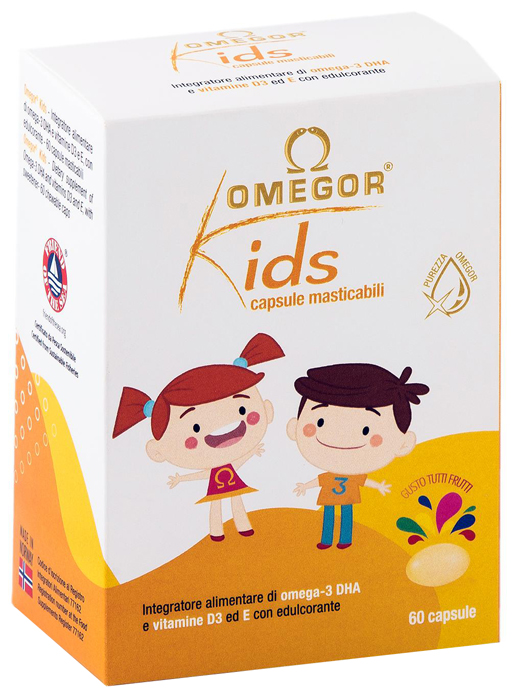 OMEGOR KIDS 60 CAPSULE MASTICABILI - Farmacia Sant Anna SAS del Dott. Mariani Federigo