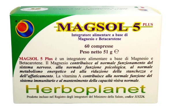 MAGSOL 5 PLUS 60 COMPRESSE - Farmacia Sant Anna SAS del Dott. Mariani Federigo