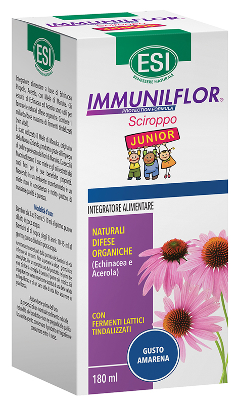 ESI IMMUNILFLOR SCIROPPO JUNIOR 180 ML - Farmacia Sant Anna SAS del Dott. Mariani Federigo