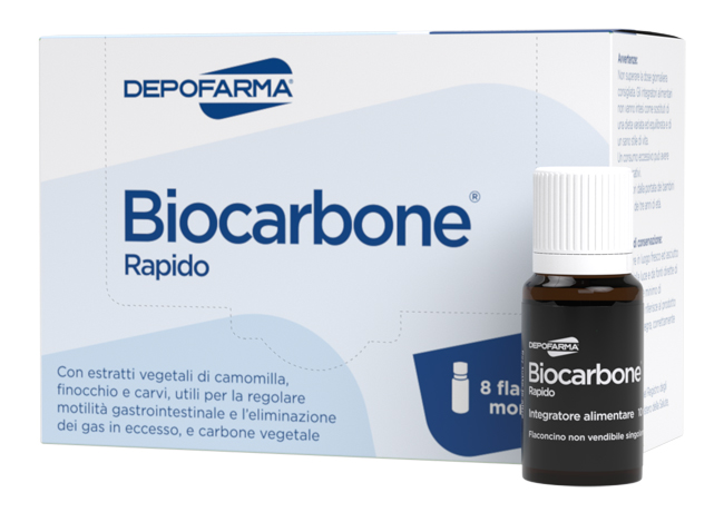BIOCARBONE RAPIDO 8 FLACONCINI - Farmacia Sant Anna SAS del Dott. Mariani Federigo