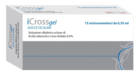 ICROSS GEL GOCCE OCULARI ACIDO IALURONICO CROSS-LINKATO 0,4% 15 MONODOSE DA 0,35 ML - Farmacia Sant Anna SAS del Dott. Mariani Federigo
