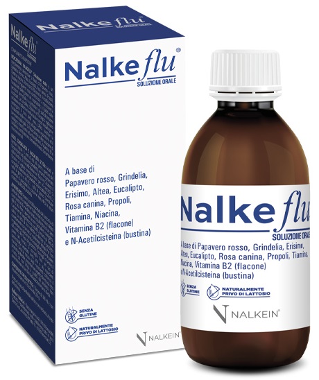NALKEFLU SOLUZIONE ORALE 200 ML + 1  BUSTINA DA 2,5 G - Farmacia Sant Anna SAS del Dott. Mariani Federigo