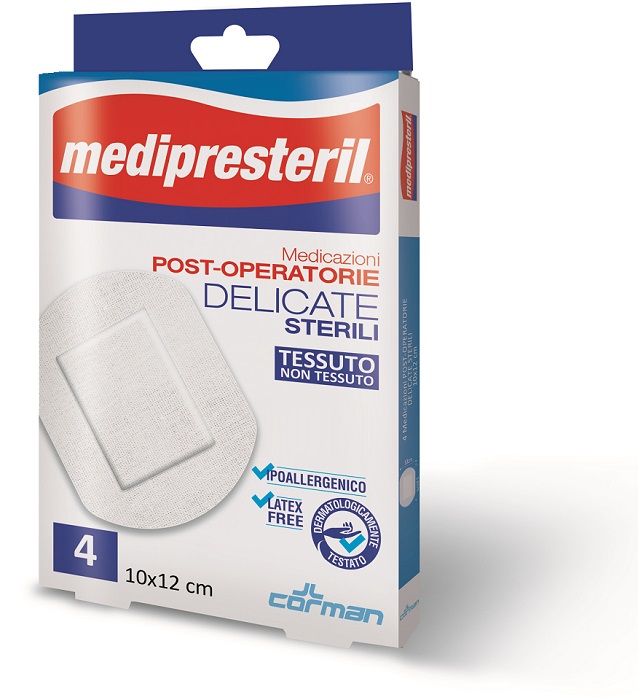 MEDICAZIONE POST OPERATORIA MEDIPRESTERIL DELICATA TNT 10X12CM 5 PEZZI - Farmacia Sant Anna SAS del Dott. Mariani Federigo