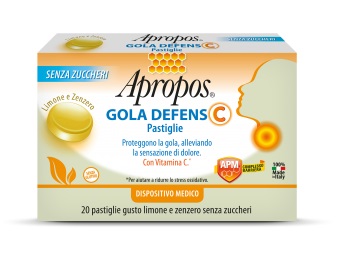 APROPOS GOLA DEFENS C LIMONE/ZENZERO 20 PASTIGLIE - Farmacia Sant Anna SAS del Dott. Mariani Federigo
