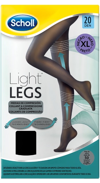 SCHOLL LIGHTLEGS 20 DENARI TAGLIA XL COLORE NERO 1 PAIO - Farmacia Sant Anna SAS del Dott. Mariani Federigo