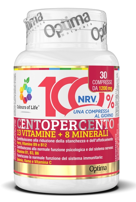 COLOURS OF LIFE CENTOPERCENTO 30 COMPRESSE 1200 MG - Farmacia Sant Anna SAS del Dott. Mariani Federigo