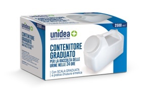 CONTENITORE PER LA RACCOLTA DELLE URINE UNIDEA NELLE 24 ORE 2500 ML - Farmacia Sant Anna SAS del Dott. Mariani Federigo