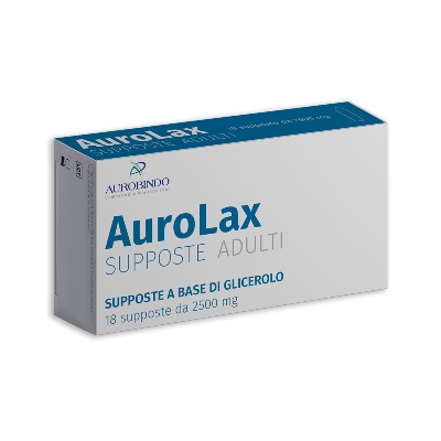 SUPPOSTE AUROLAX GLICEROLO 2500 MG 18 SUPPOSTE - Farmacia Sant Anna SAS del Dott. Mariani Federigo