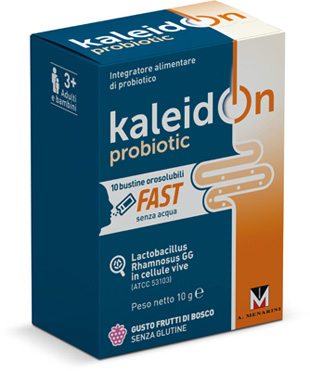 KALEIDON PROBIOTIC FAST FRUTTI DI BOSCO 10 BUSTE OROSOLUBILI - Farmacia Sant Anna SAS del Dott. Mariani Federigo