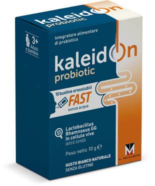 KALEIDON PROBIOTIC FAST BIANCO NATURALE 10 BUSTE OROSOLUBILI - Farmacia Sant Anna SAS del Dott. Mariani Federigo