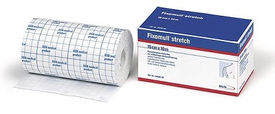 FASCIA AUTOADESIVA IPOALLERGENICA FIXOMULL STRETCH PER FISSAGGIO CATETERI M 10 X 10 CM - Farmacia Sant Anna SAS del Dott. Mariani Federigo