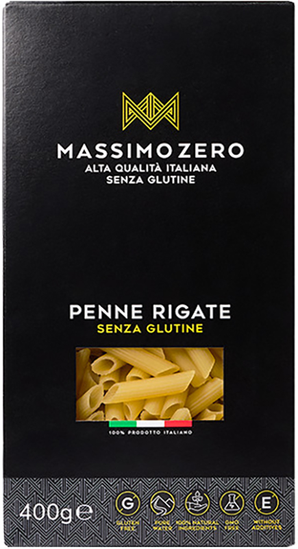 MASSIMO ZERO MEZZE PENNE RIGATE 400 G - Farmacia Sant Anna SAS del Dott. Mariani Federigo