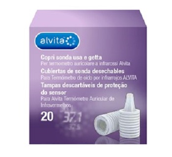 ALVITA COPRI SONDA USA E GETTA PER TERMOMETRO AD INFRAROSSI 20 PEZZI - Farmacia Sant Anna SAS del Dott. Mariani Federigo