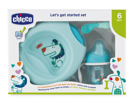 CHICCO SET PAPPA 6 MESI+ AZZURRO - Farmacia Sant Anna SAS del Dott. Mariani Federigo