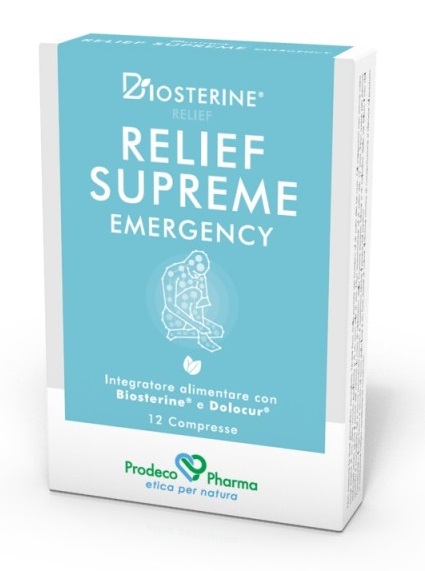 BIOSTERINE RELIEF SUPREME EMERGENCY 12 COMPRESSE - Farmacia Sant Anna SAS del Dott. Mariani Federigo