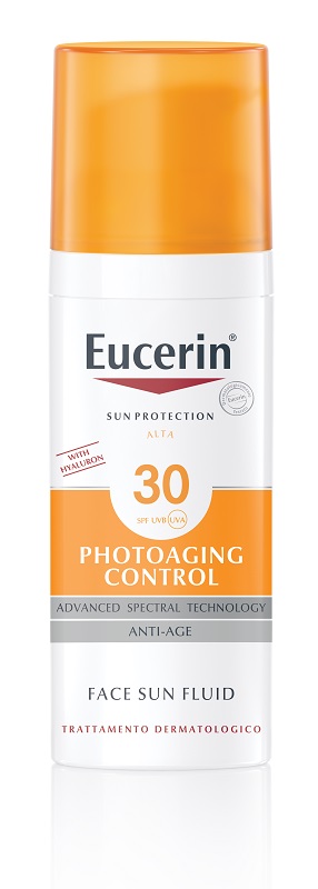 EUCERIN SUN PROTECTION SPF 30 PHOTOAGING CONTROL FACE SUN FLUID ANTI AGE 50 ML - Farmacia Sant Anna SAS del Dott. Mariani Federigo