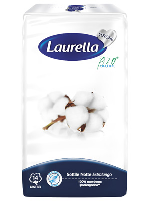 ASSORBENTE LAURELLA IN COTONE SOTTILE NOTTE DISTESO 14 PEZZI - Farmacia Sant Anna SAS del Dott. Mariani Federigo