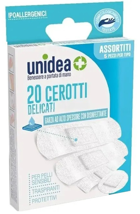 CEROTTO UNIDEA TESSUTO NON TESSUTO ASSORTITI 20 PEZZI - Farmacia Sant Anna SAS del Dott. Mariani Federigo
