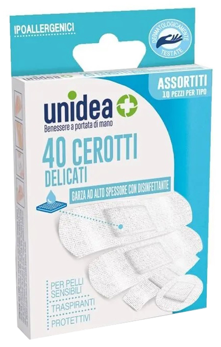 CEROTTO UNIDEA TESSUTO NON TESSUTO ASSORTITI 40 PEZZI - Farmacia Sant Anna SAS del Dott. Mariani Federigo