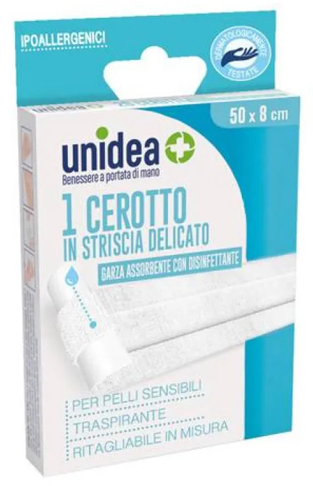 CEROTTO IN STRISCIA UNIDEA TESSUTO NON TESSUTO 50X8 CM - Farmacia Sant Anna SAS del Dott. Mariani Federigo