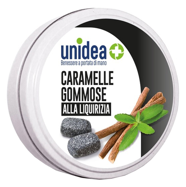 UNIDEA CARAMELLE GOMMOSE LIQUIRIZIA 40G - Farmacia Sant Anna SAS del Dott. Mariani Federigo