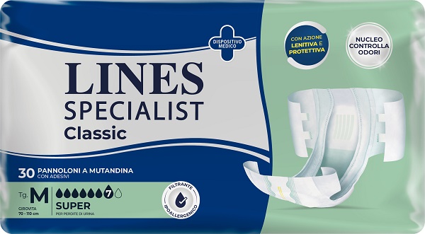 PANNOLONE A MUTANDA LINES SPECIALIST CLASSIC SUPER MM 30 PEZZI - Farmacia Sant Anna SAS del Dott. Mariani Federigo