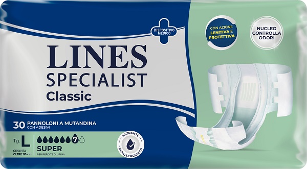 PANNOLONE A MUTANDA LINES SPECIALIST CLASSIC SUPER MG 30 PEZZI - Farmacia Sant Anna SAS del Dott. Mariani Federigo