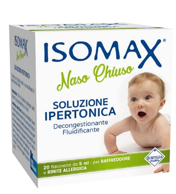 SOLUZIONE IPERTONICA ISOMAX NASO CHIUSO 20 FLACONCINI DA 5 ML - Farmacia Sant Anna SAS del Dott. Mariani Federigo