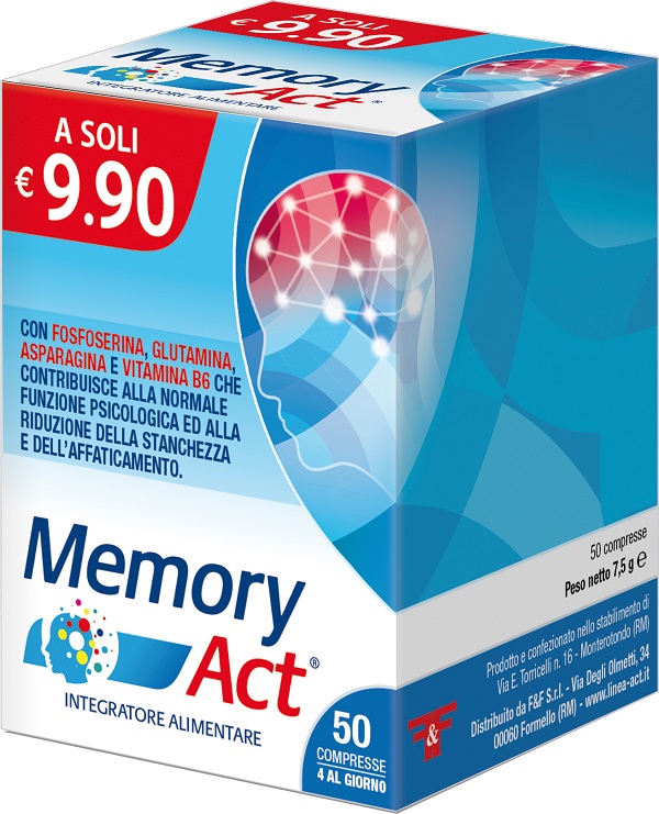 MEMORY ACT 50 COMPRESSE - Farmacia Sant Anna SAS del Dott. Mariani Federigo