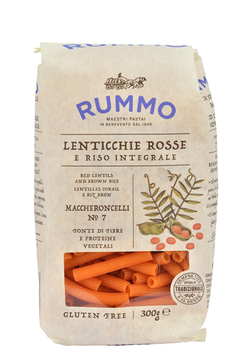 RUMMO MACCHERONCELLI N 7 LENTICCHIE ROSSE E RISO INTEGRALE 300 G - Farmacia Sant Anna SAS del Dott. Mariani Federigo