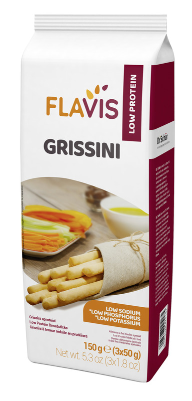 FLAVIS GRISSINI APROTEICI 3 PORZIONI DA 50 G - Farmacia Sant Anna SAS del Dott. Mariani Federigo