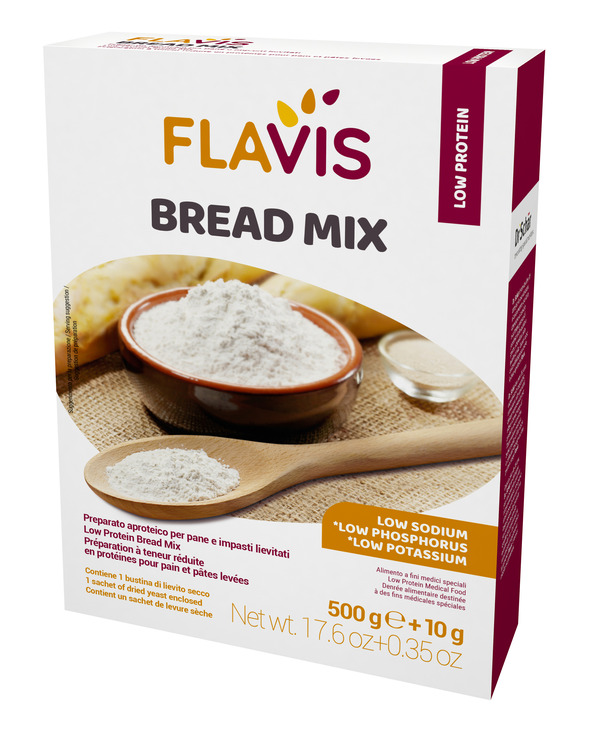FLAVIS BREAD MIX PREPARATO PER PANE E IMPASTI LIEVITATI APROTEICI 500 G - Farmacia Sant Anna SAS del Dott. Mariani Federigo