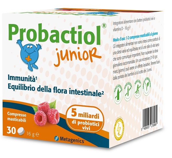 PROBACTIOL JUNIOR 30 COMPRESSE MASTICABILI NEW - Farmacia Sant Anna SAS del Dott. Mariani Federigo