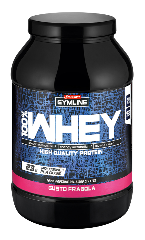 GYMLINE 100% WHEY CONCENTRATE FRAGOLA 900 G - Farmacia Sant Anna SAS del Dott. Mariani Federigo