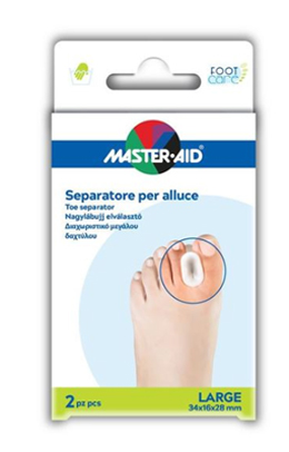 SEPARATORE DITA IN GEL MASTER-AID FOOTCARE PER ALLUCE LARGE 2 PEZZI D2 - Farmacia Sant Anna SAS del Dott. Mariani Federigo