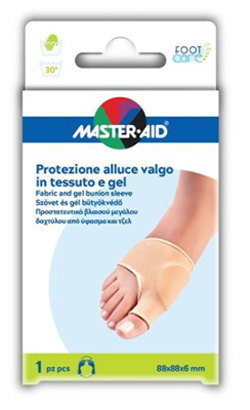 PROTEZIONE IN GEL E TESSUTO MASTER-AID FOOTCARE PER ALLUCE VALGO 1 PEZZO D5 - Farmacia Sant Anna SAS del Dott. Mariani Federigo