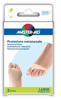 PROTEZIONE IN GEL E TESSUTO MASTER-AID FOOTCARE PER METATARSO LARGE 2 PEZZI G3 - Farmacia Sant Anna SAS del Dott. Mariani Federigo