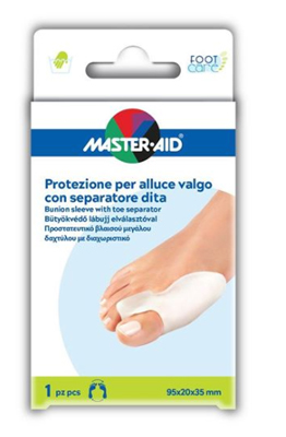PROTEZIONE MASTER-AID FOOTCARE PER ALLUCE VALGO CON SEPARATORE DITA INTEGRATO 1 PEZZO D9 - Farmacia Sant Anna SAS del Dott. Mariani Federigo