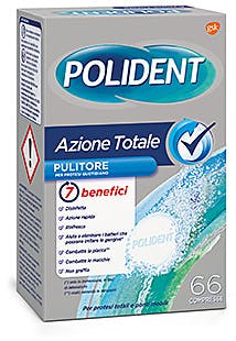 POLIDENT AZIONE TOTALE 66 COMPRESSE PULITORE PER PROTESI QUOTIDIANO - Farmacia Sant Anna SAS del Dott. Mariani Federigo