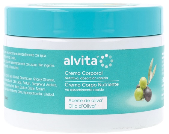 ALVITA CREMA CORPO NUTRIENTE OLIO D'OLIVA 300 ML - Farmacia Sant Anna SAS del Dott. Mariani Federigo