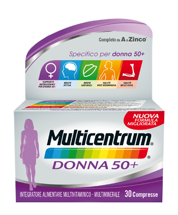 MULTICENTRUM DONNA 50+ 60 COMPRESSE - Farmacia Sant Anna SAS del Dott. Mariani Federigo