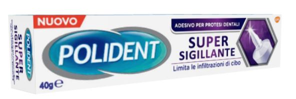 POLIDENT SUPER TENUTA+SIGILLANTE ADESIVO PROTESI DENTALE 40 G - Farmacia Sant Anna SAS del Dott. Mariani Federigo
