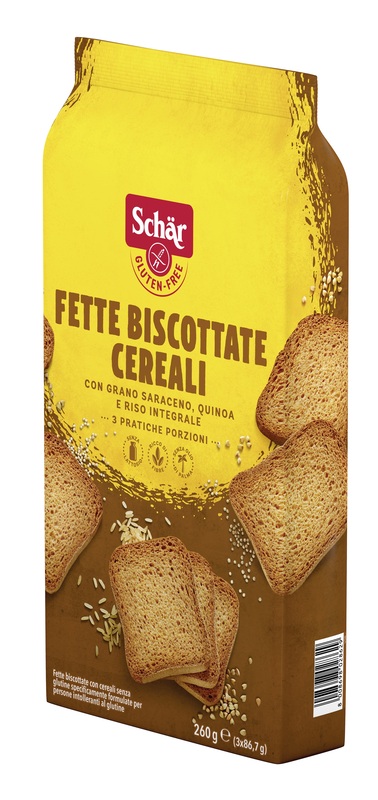 SCHAR FETTE BISCOTTATE CEREALI 3 PORZIONI DA 86,7 G - Farmacia Sant Anna SAS del Dott. Mariani Federigo