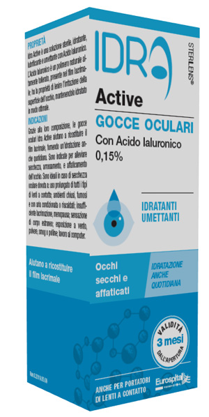 GOCCE OCULARI STERILENS IDRA ACTIVE 10 ML CON ACIDO IALURONICO 0,15% - Farmacia Sant Anna SAS del Dott. Mariani Federigo