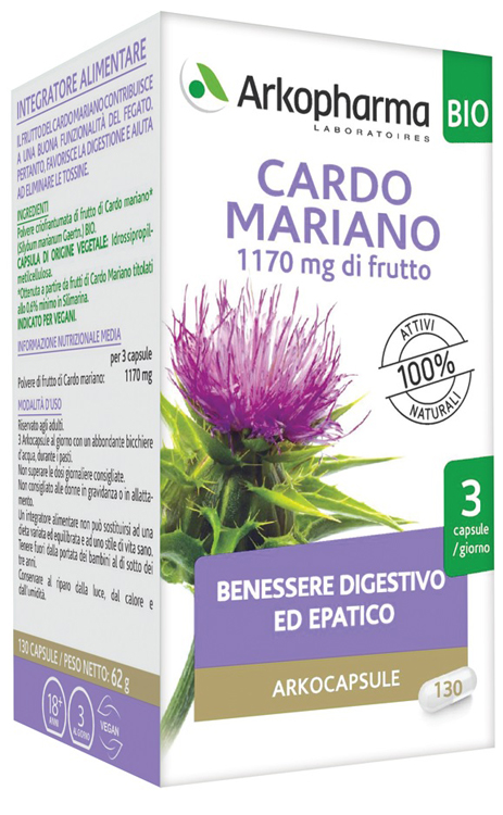 ARKO CAPSULE CARDO MARIANO BIO 130 CAPSULE - Farmacia Sant Anna SAS del Dott. Mariani Federigo