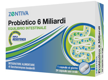ZENTIVA PROBIOTICO 6 MILIARDI 24 CAPSULE VEGETALI - Farmacia Sant Anna SAS del Dott. Mariani Federigo