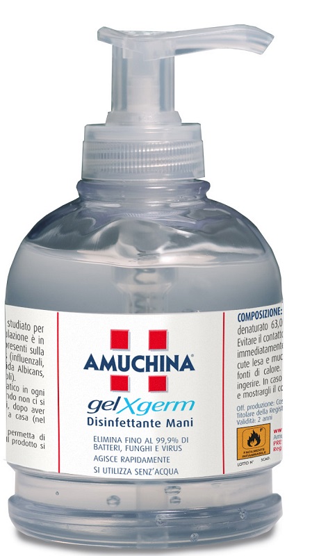 AMUCHINA GEL X-GERM DISINFETTANTE MANI 250 ML - Farmacia Sant Anna SAS del Dott. Mariani Federigo