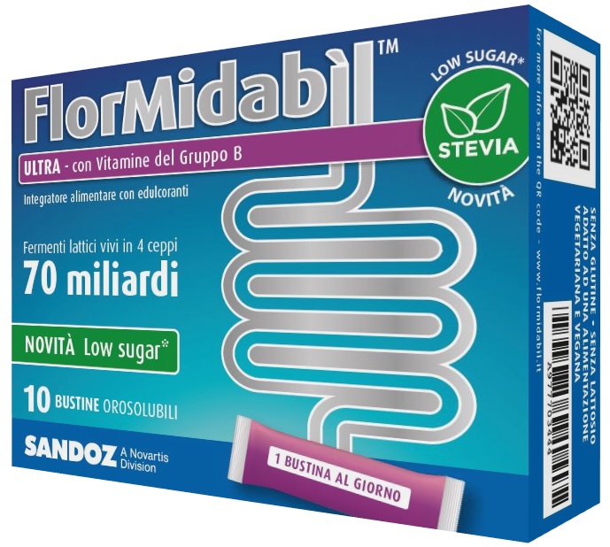FLORMIDABIL ULTRA 10 BUSTINE CON STEVIA - Farmacia Sant Anna SAS del Dott. Mariani Federigo