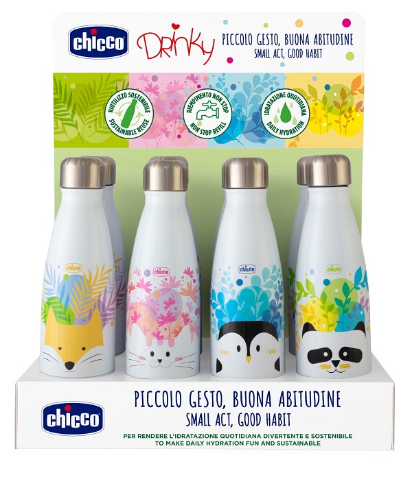 CHICCO BORRACCIA INOX 350 ML - Farmacia Sant Anna SAS del Dott. Mariani Federigo